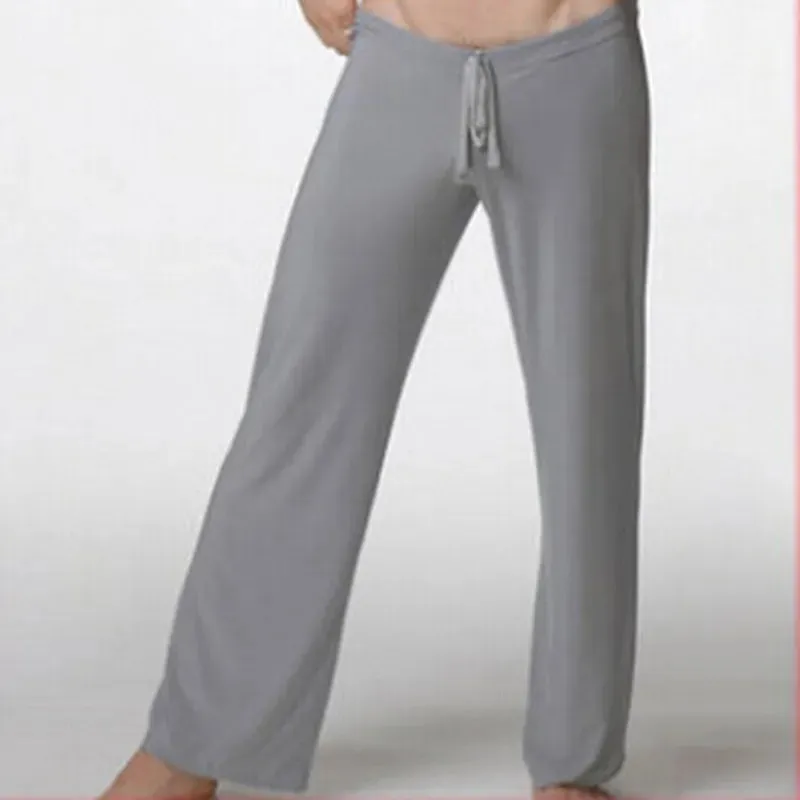 1pcs mens sleep bottoms leisure sexy sleepwear for men Manview yoga long pants panties underwear pants free shipping