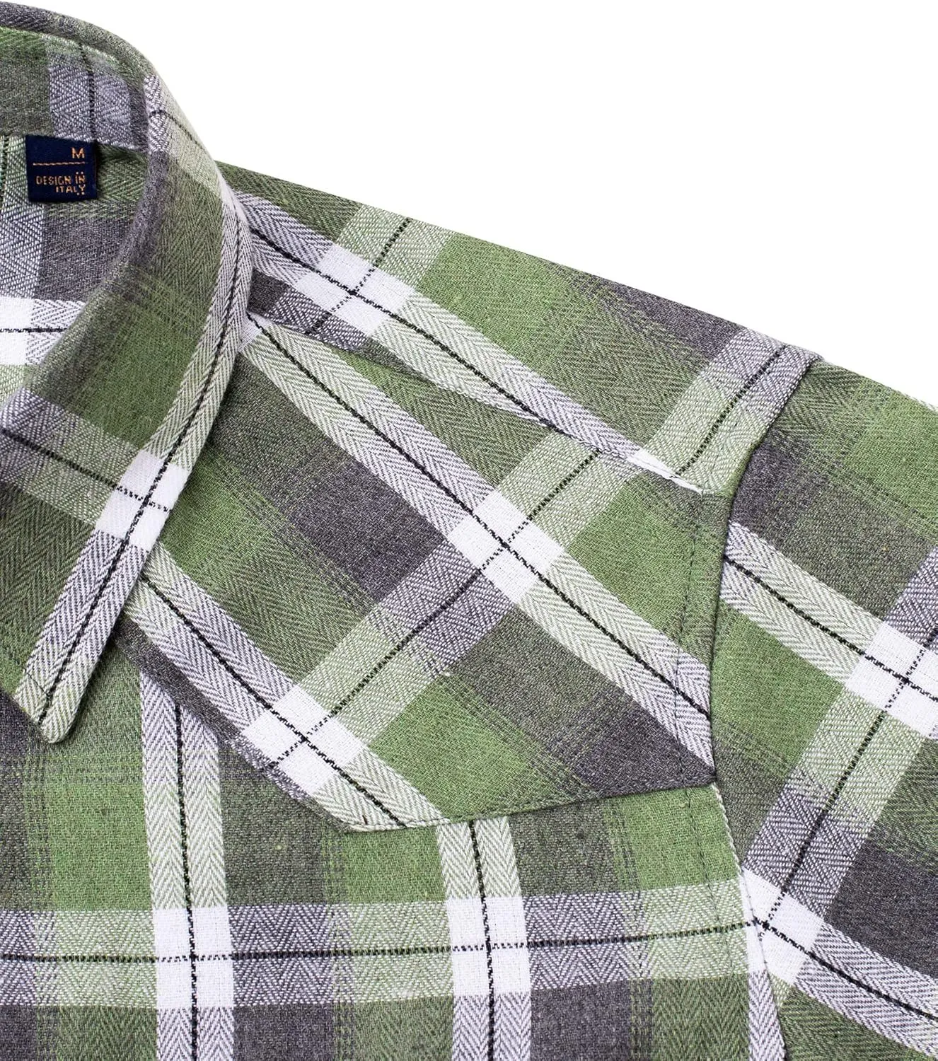 Alimens & Gentle Womens Plaid Flannel Shirts Long Sleeve Roll Up Casual Button Down Shirt