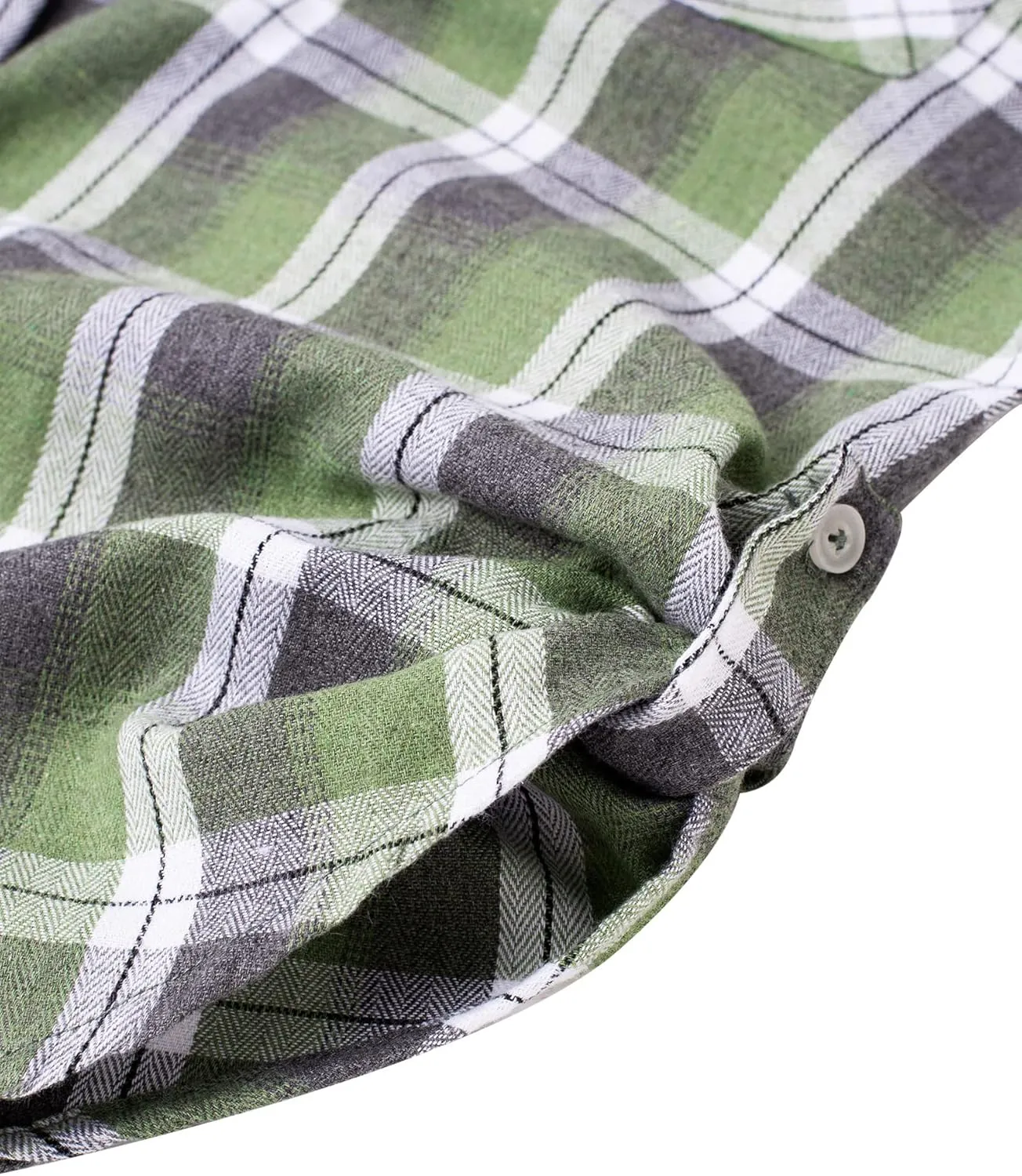 Alimens & Gentle Womens Plaid Flannel Shirts Long Sleeve Roll Up Casual Button Down Shirt
