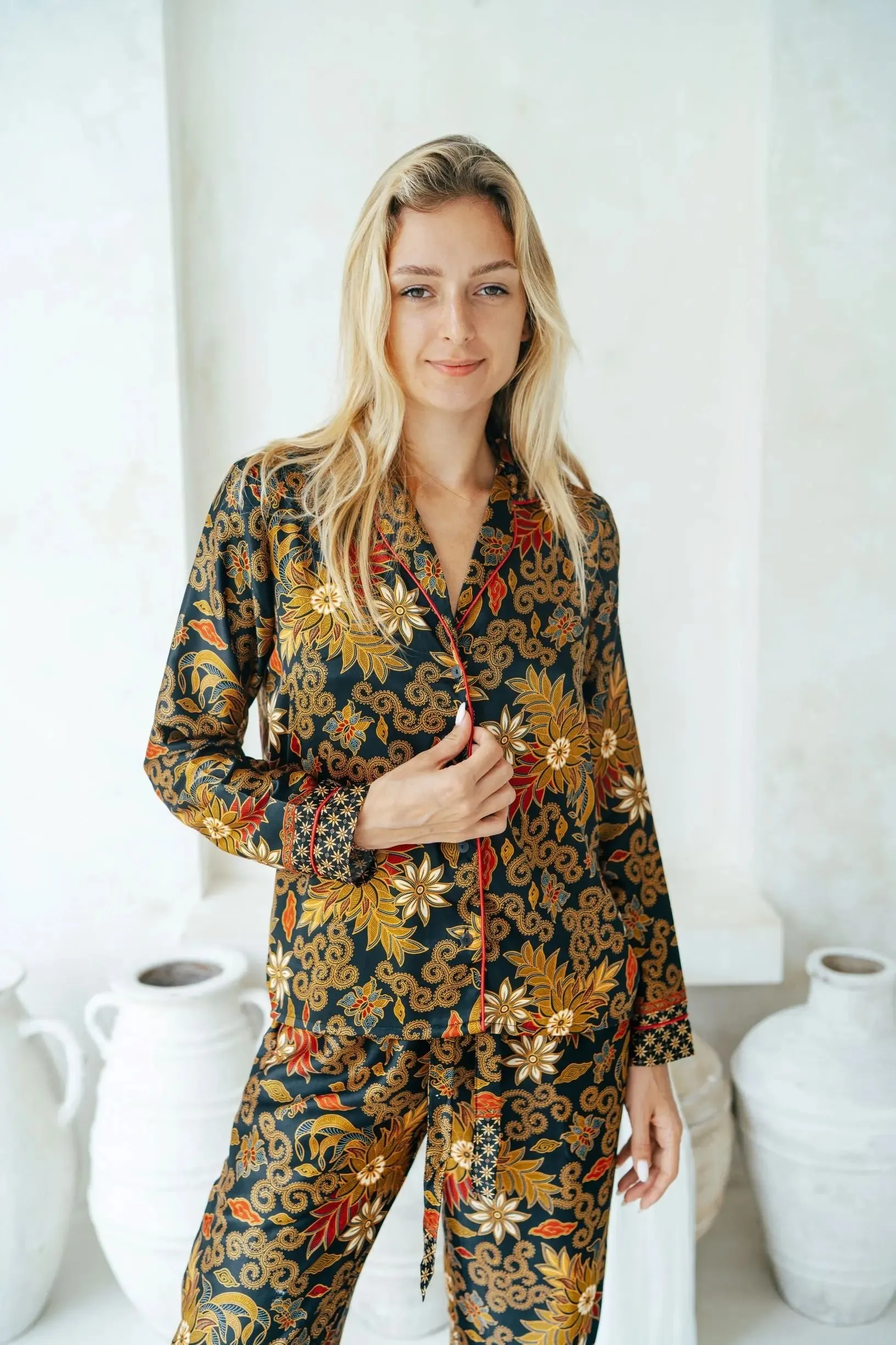Black Long Pyjama Set