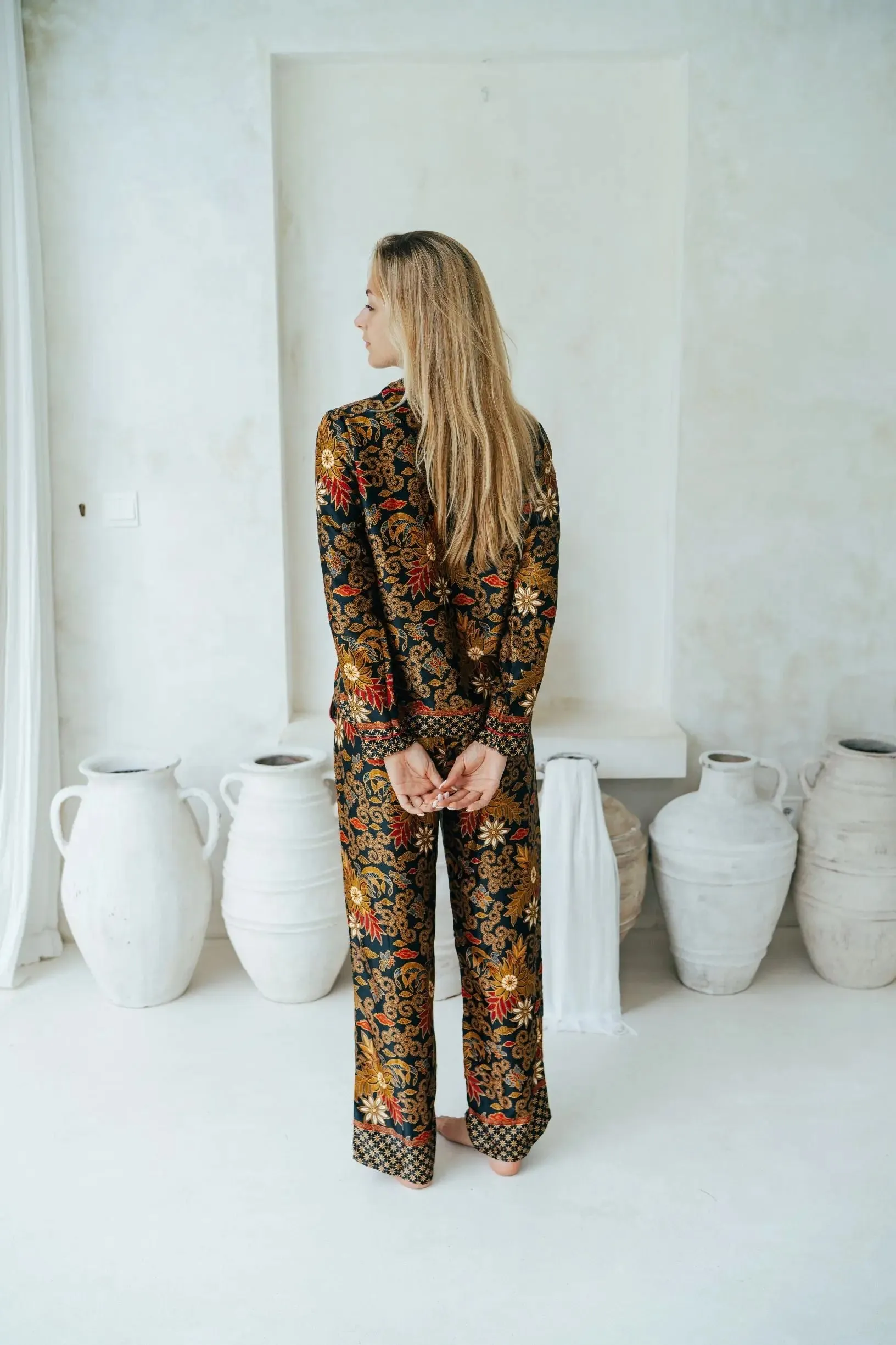 Black Long Pyjama Set
