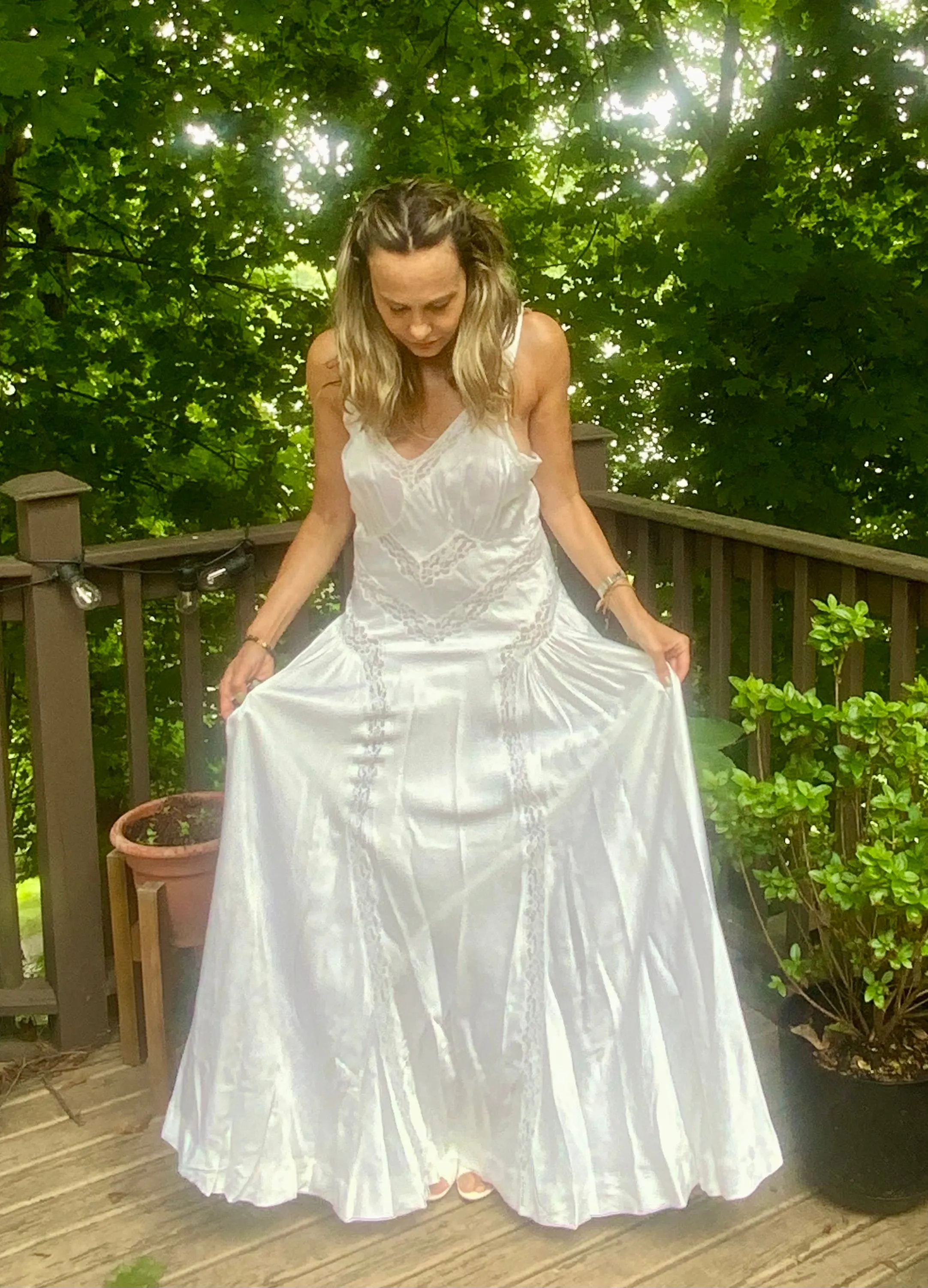 Bridal Nightgown Satin - 50s