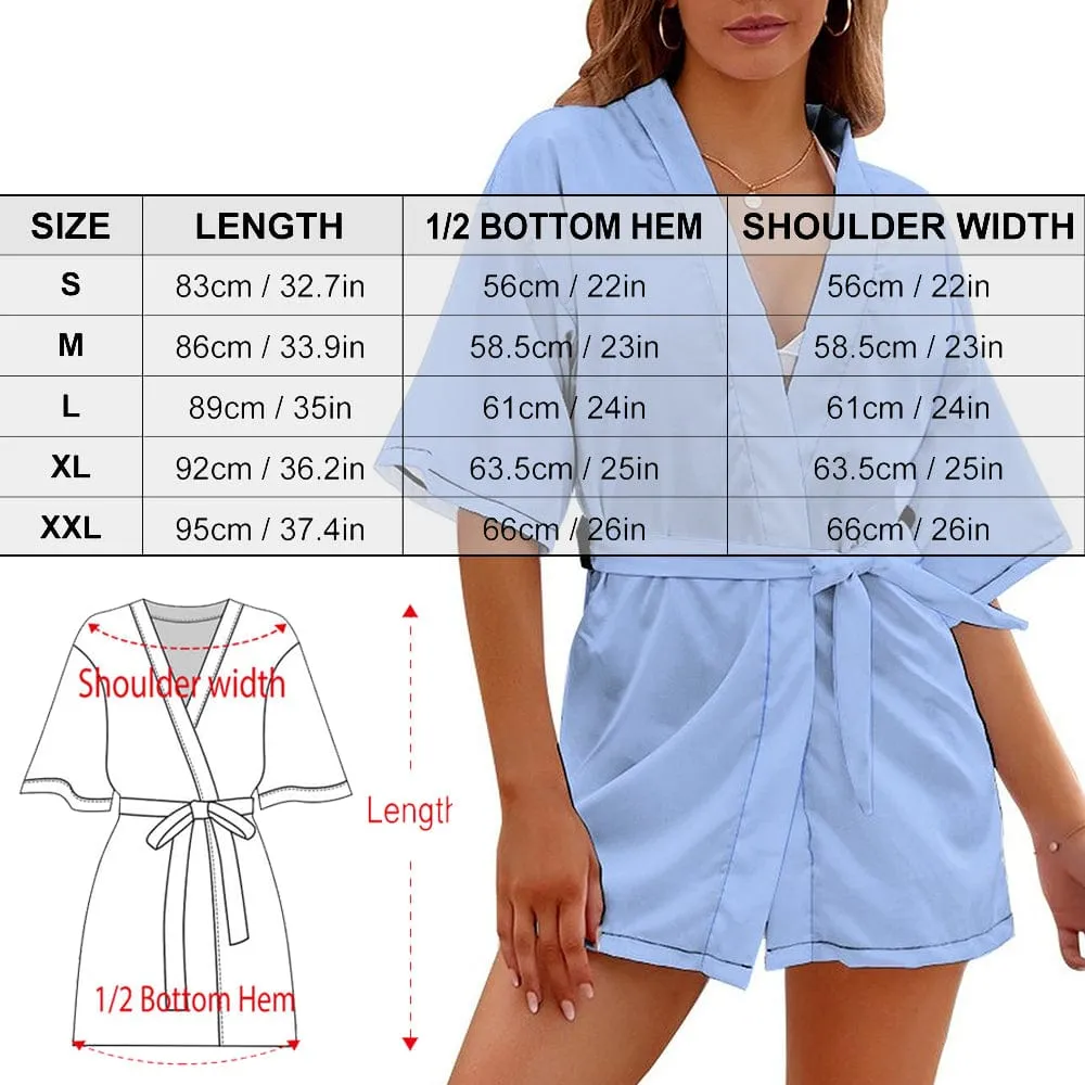 #Bride Robe#For Wedding-Custom Name Unique Sexy Short Robe For Bride and Bridesmaids The Best Getting Ready Robes for Your Bridal Party