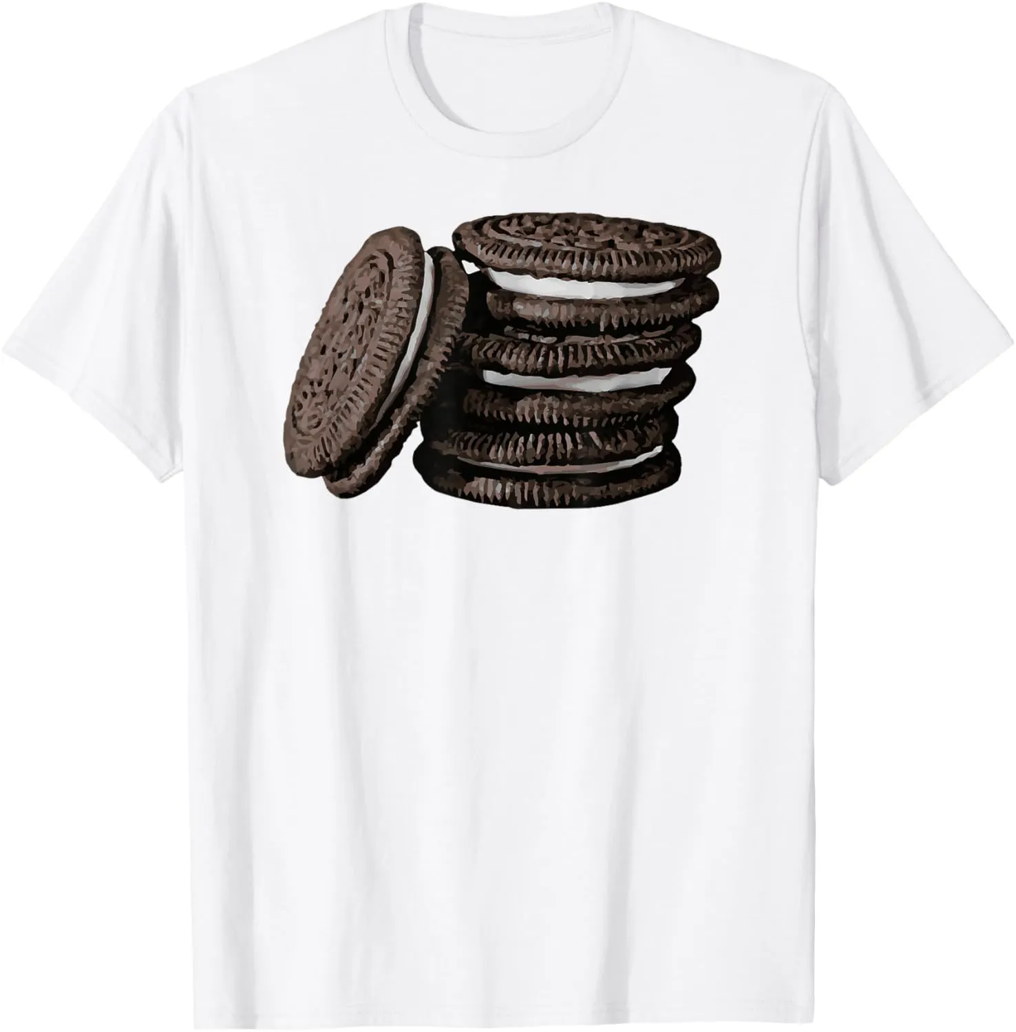 Chocolate Cream Filled Cookie Couple Group Halloween Costume T-Shirt