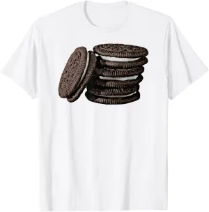 Chocolate Cream Filled Cookie Couple Group Halloween Costume T-Shirt