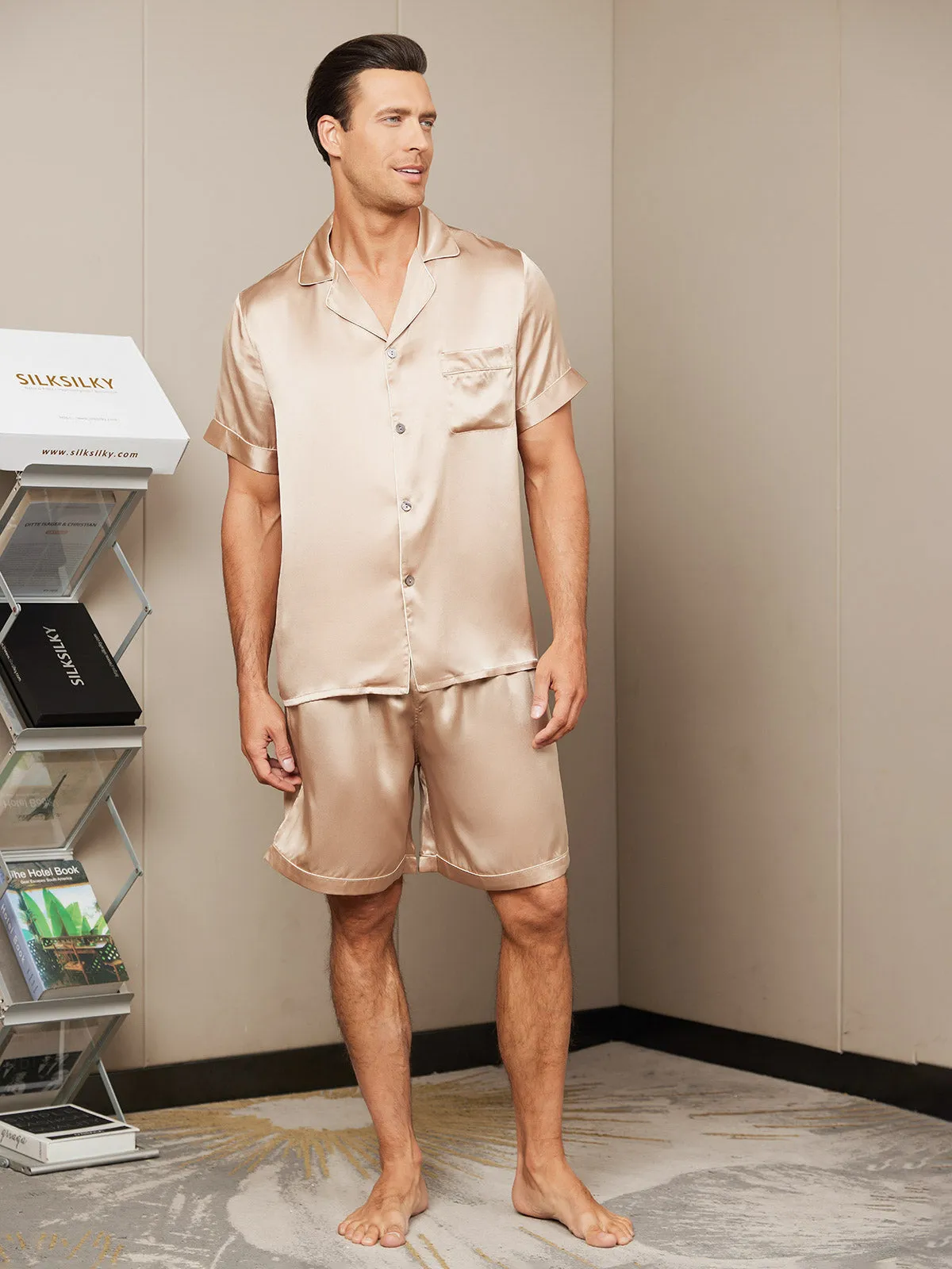 Classic Short Silk Pajamas Set