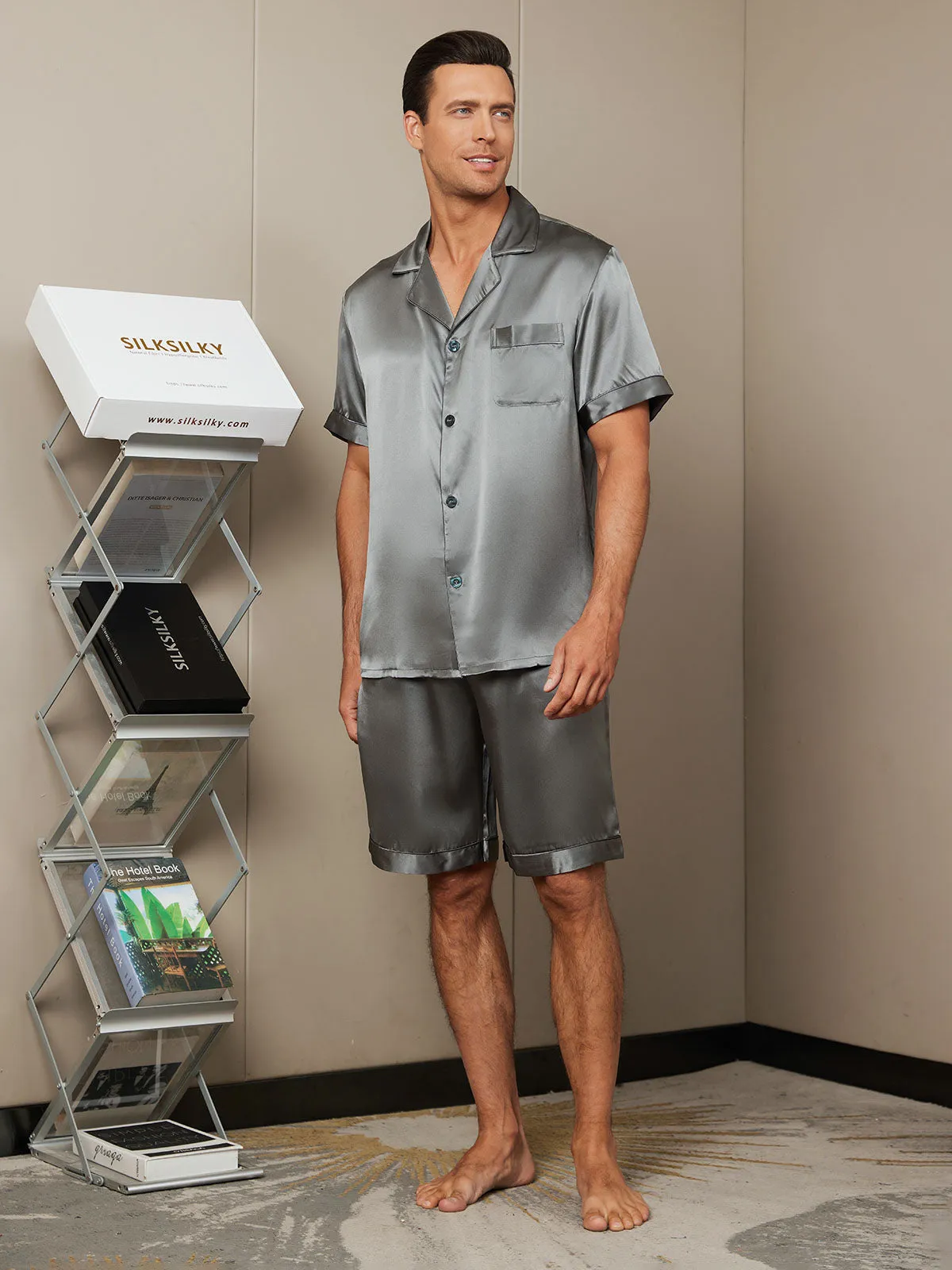 Classic Short Silk Pajamas Set