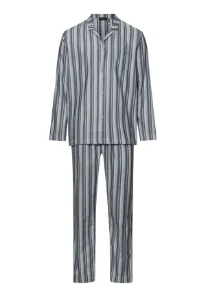 Cozy Comfort Cotton Flannel Button Front Pajama Set | Moonlight Stripe 75724-2890
