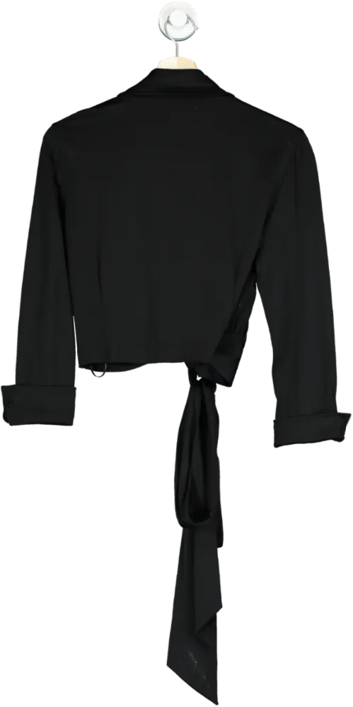 Diane Von Furstenberg Black Bobbie 3/4 Top UK M