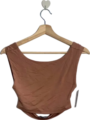 Fashion Nova Brown Sleeveless Top XS
