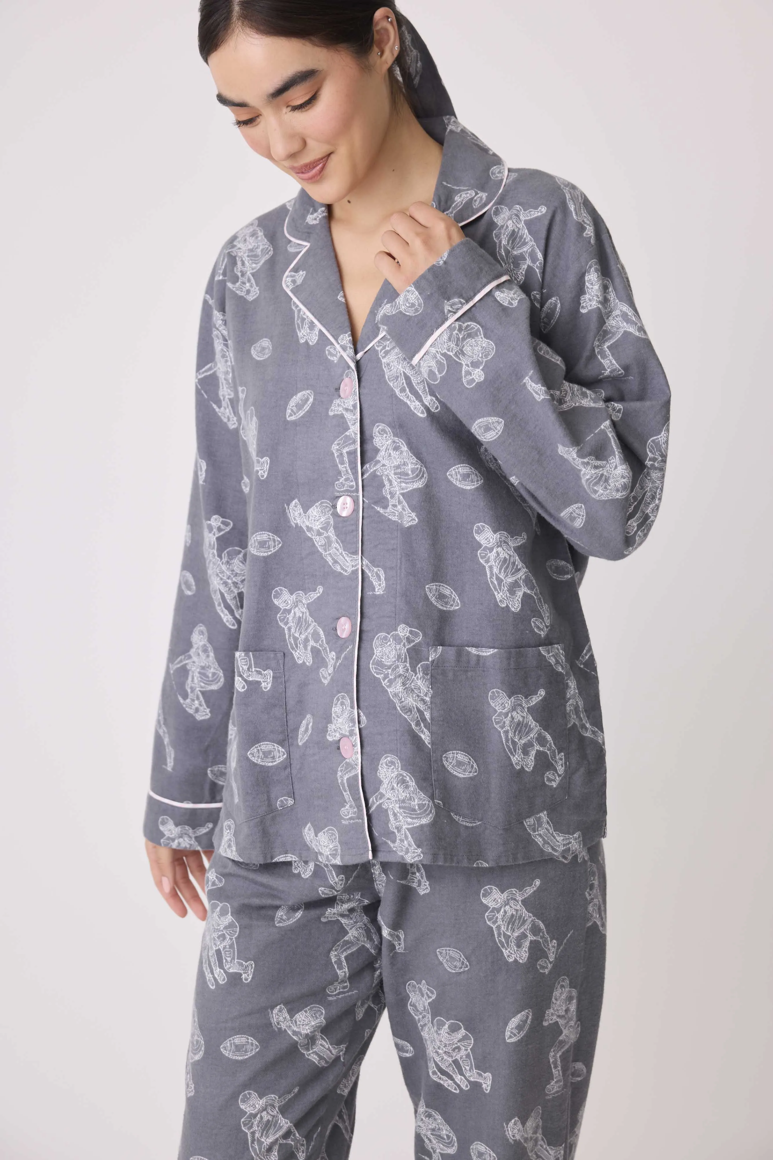 Game Day Flannel PJ Set