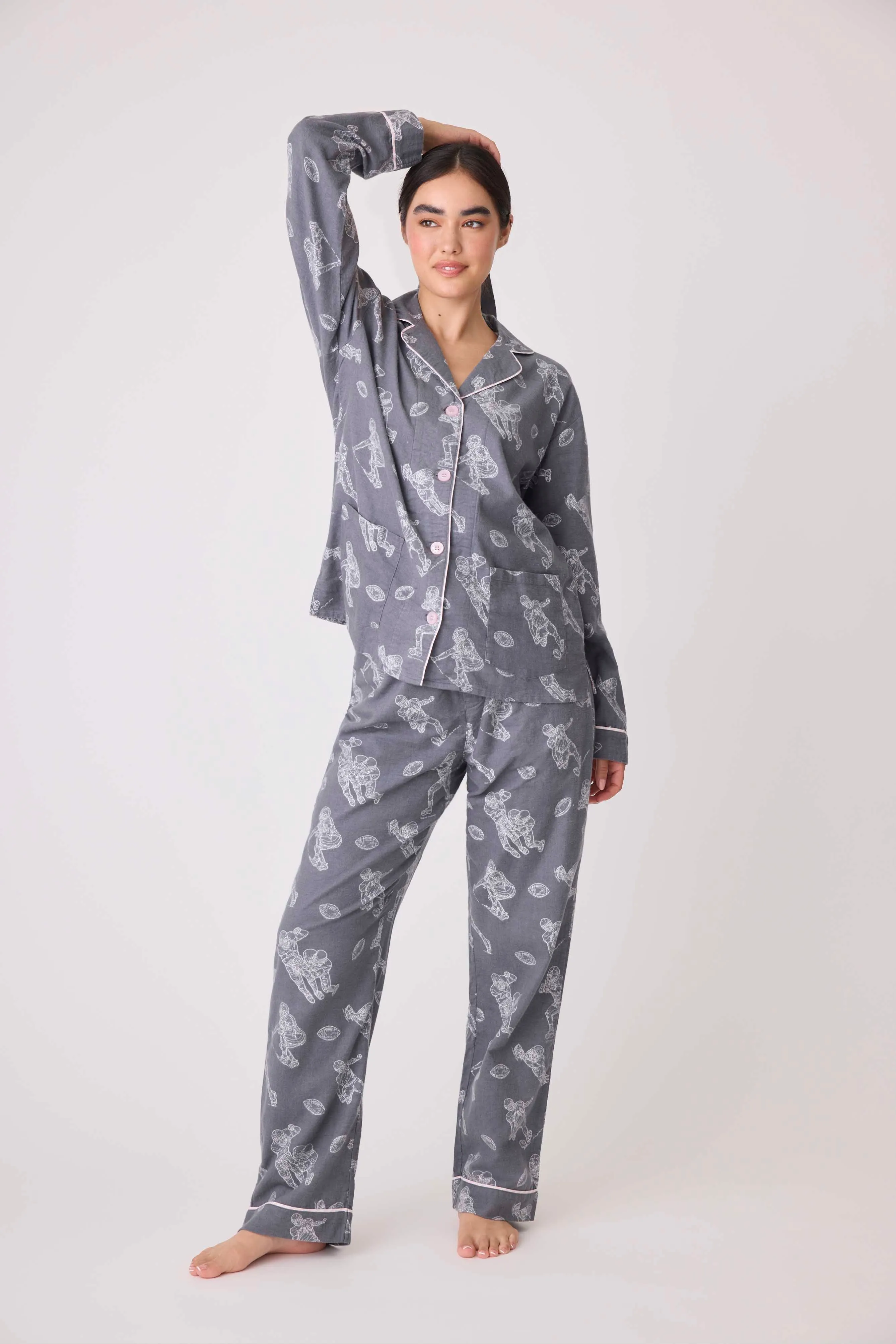 Game Day Flannel PJ Set
