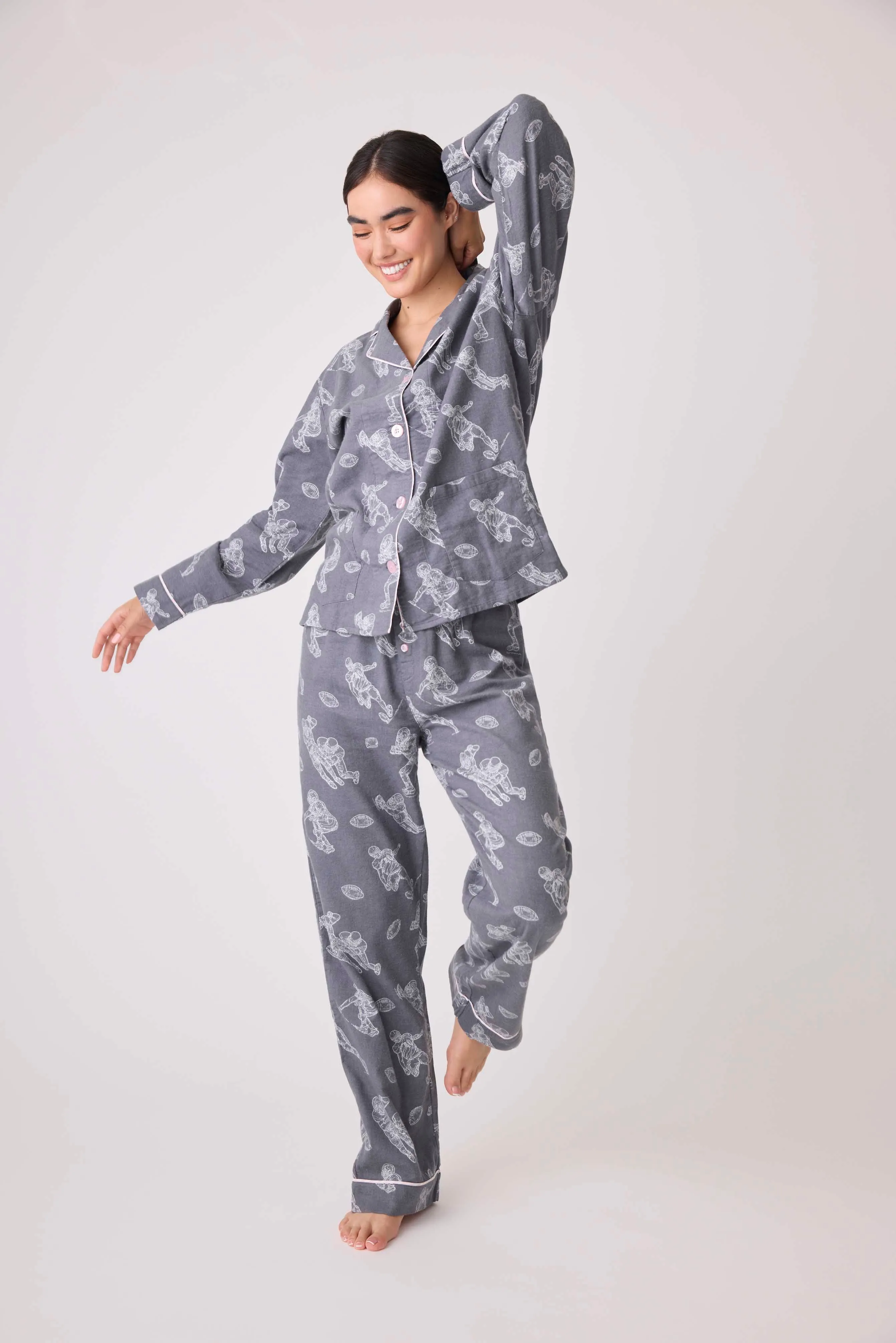 Game Day Flannel PJ Set