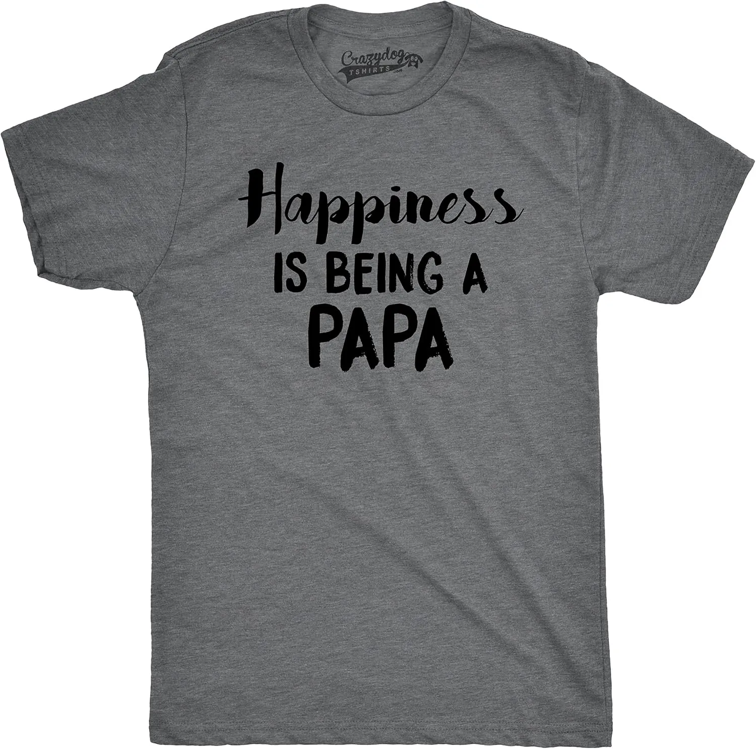 Mens Happiness is Being a Papa Funny Grandpa Family Relationship T Shirt