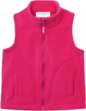 Mud Kingdom Boys Girls Polar Fleece Vest Jacket Ligntweight Cute Cartoon Patterns Coat Zipper Closure Sleeveless