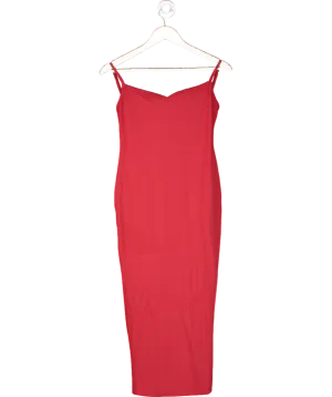 Oh Polly Red Strappy Midi Dress UK M