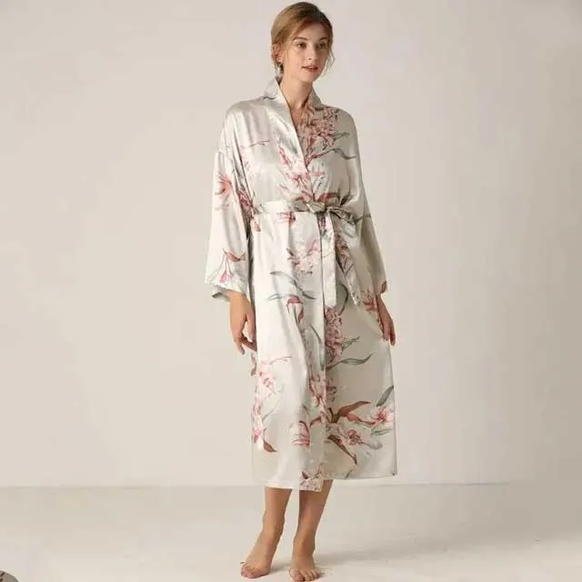 Silk Robes and Kimono PJ Set