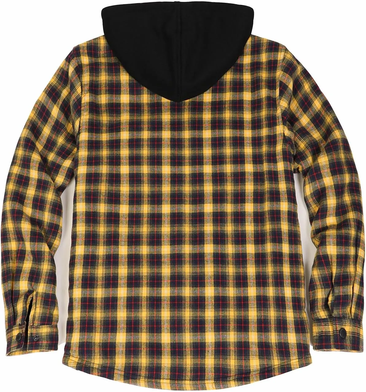 ThCreasa Mens Hooded Flannel Jacket Sherpa Fleece Lined Zip Up Fuzzy Hoodie Shirt Jackets
