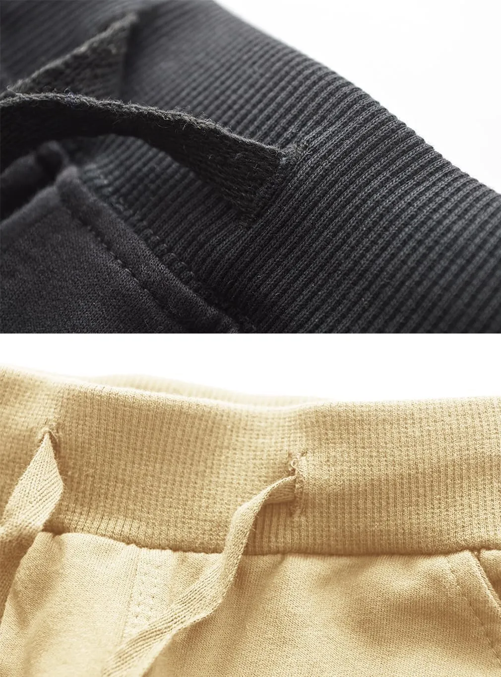Toddler Boys Jogger Pants Boy Cotton Drawstring Elastic Waist Sweatpants Joggers 2 Pack Set 2-7T