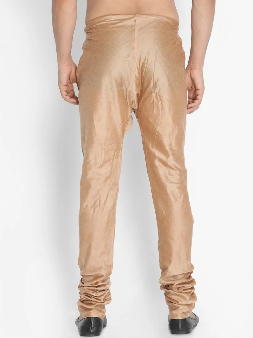 VASTRAMAY Men's Gold Cotton Blend Pyjama
