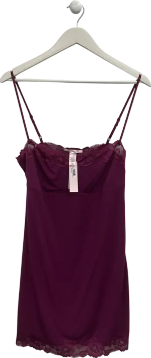 Victoria's Secret Purple Modal Straight Neck Slip Dress UK L