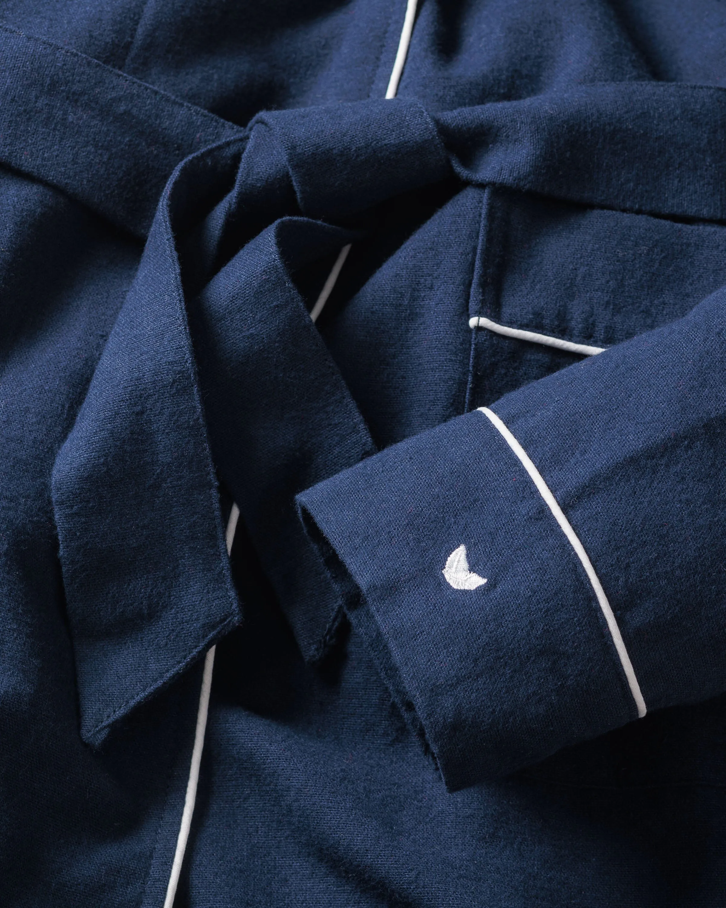 Women's Flannel Robe | Navy